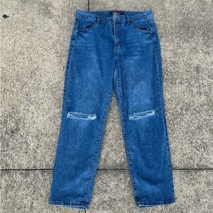 Stylish Blue Distressed Jeans